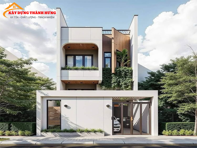 Thiết Kế Nhà 2 Tầng Sang Trọng Mẫu 01