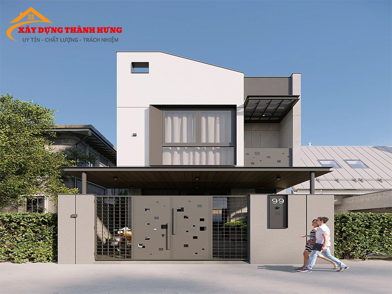 Thiết Kế Nhà 2 Tầng Sang Trọng Mẫu 04