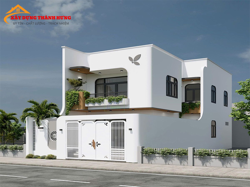 Thiết Kế Nhà 2 Tầng Sang Trọng Mẫu 13