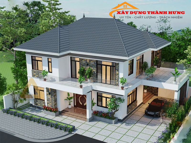 Thiết kế Nhà 3 Gian Hiện Đại Siêu Sang Mẫu 09