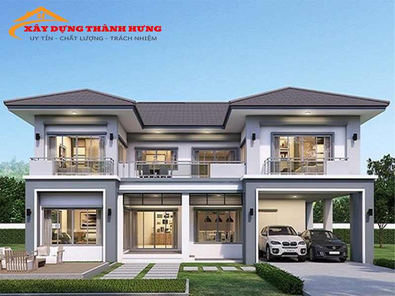 Thiết kế Nhà 3 Gian Hiện Đại Siêu Sang Mẫu 12