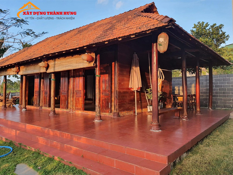 Thiết Kế Nhà 3 Gian Truyền Thống Đẹp Mẫu 09