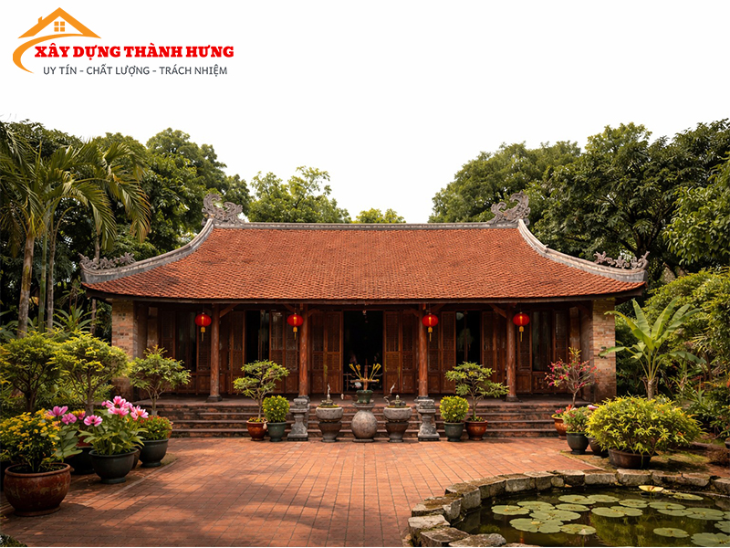 Thiết Kế Nhà 3 Gian Truyền Thống Đẹp Mẫu 15