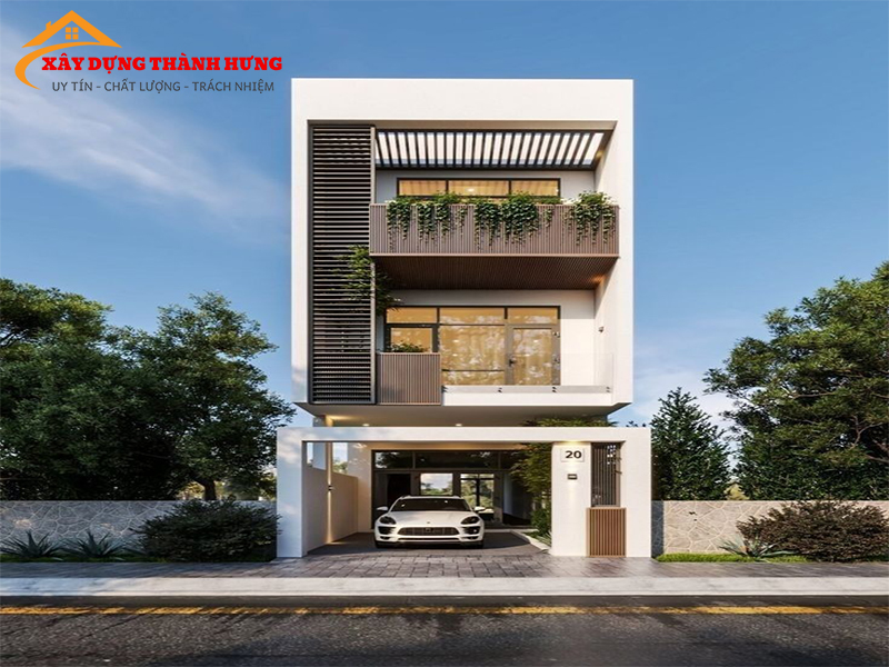 Thiết Kế Nhà 3 Tầng Sang Trọng Mẫu 01