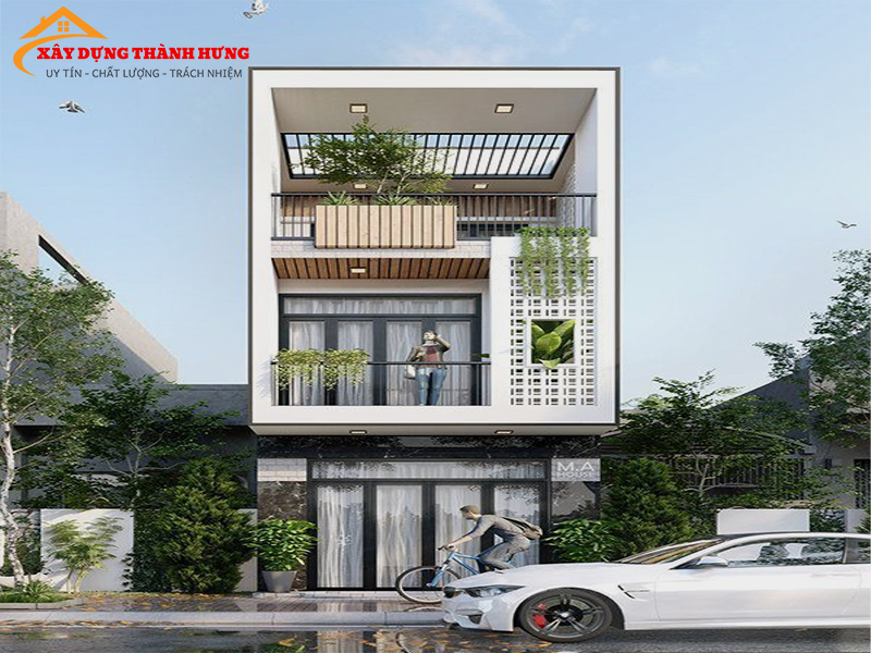 Thiết Kế Nhà 3 Tầng Sang Trọng Mẫu 02
