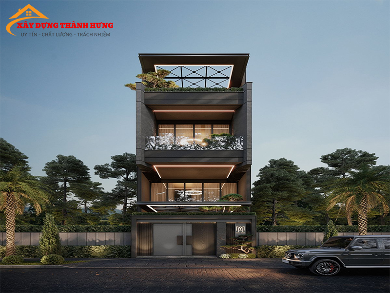 Thiết Kế Nhà 3 Tầng Sang Trọng Mẫu 03