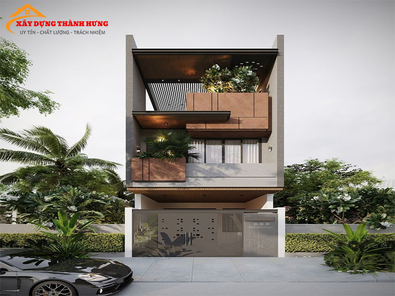 Thiết Kế Nhà 3 Tầng Sang Trọng Mẫu 06