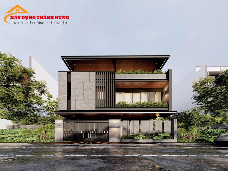 Thiết Kế Nhà 3 Tầng Sang Trọng Mẫu 08