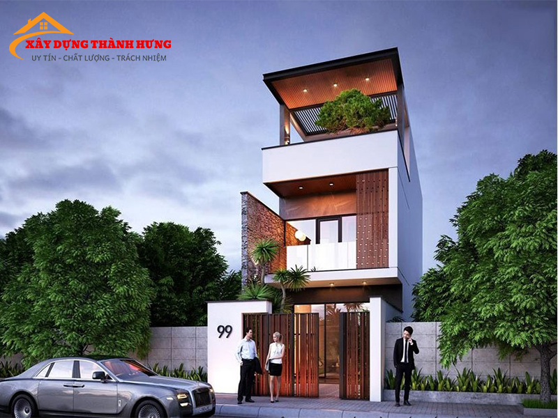 Thiết Kế Nhà 3 Tầng Sang Trọng Mẫu 11