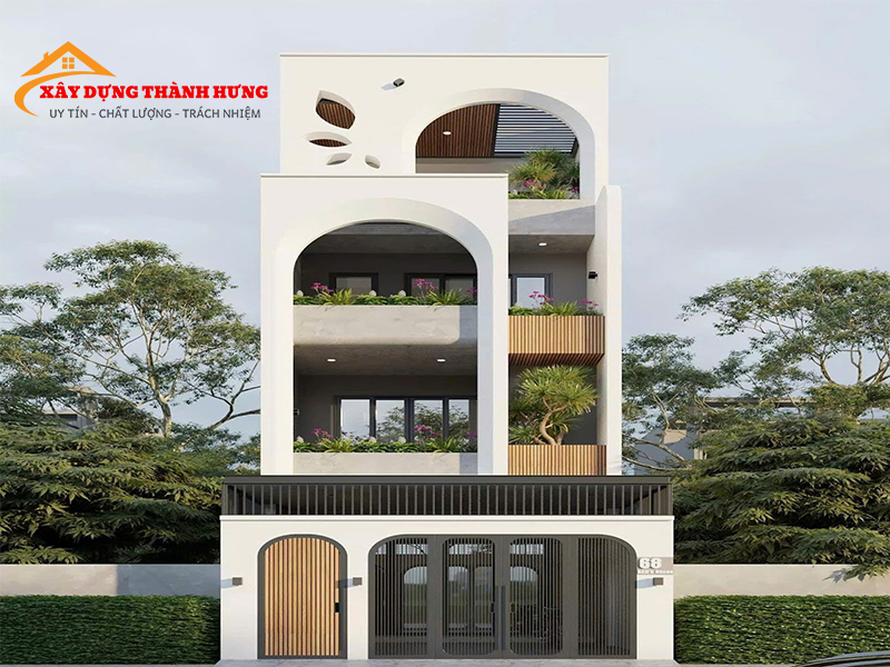 Thiết Kế Nhà 4 Tầng Siêu Đẹp Mẫu 04