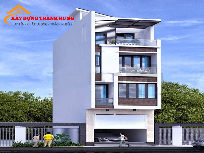 Thiết Kế Nhà 4 Tầng Siêu Đẹp Mẫu 08