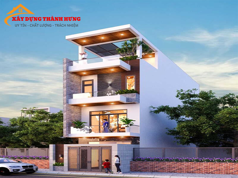 Thiết Kế Nhà 4 Tầng Siêu Đẹp Mẫu 09