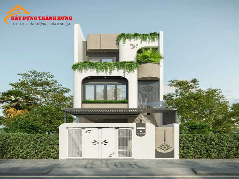 Thiết Kế Nhà Mặt Phố Thời Thượng Mẫu 01