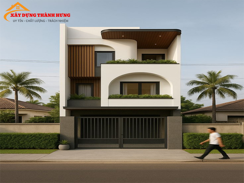 Thiết Kế Nhà Mặt Phố Thời Thượng Mẫu 02