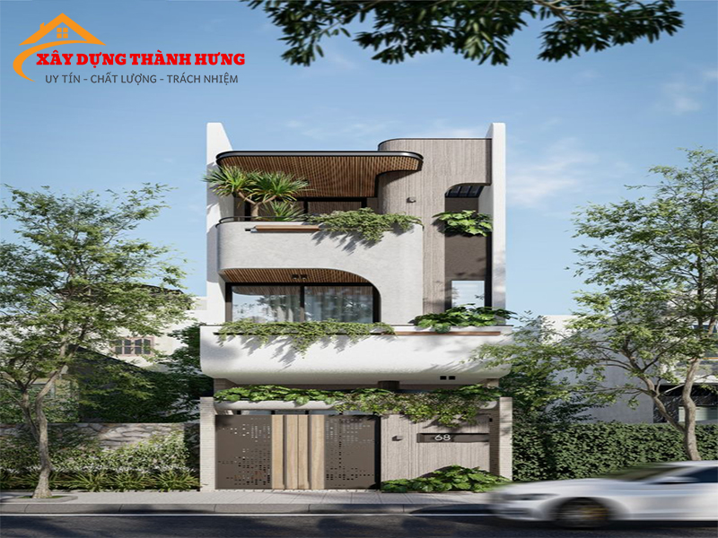 Thiết Kế Nhà Mặt Phố Thời Thượng Mẫu 08