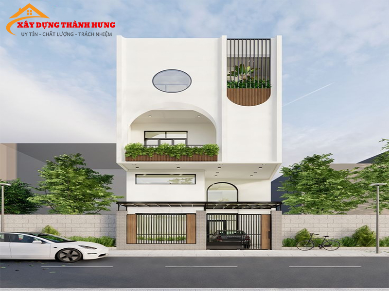 Thiết Kế Nhà Mặt Phố Thời Thượng Mẫu 11