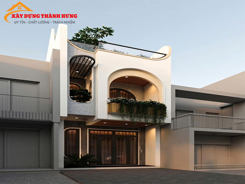 Thiết Kế Nhà Mặt Phố Thời Thượng Mẫu 12