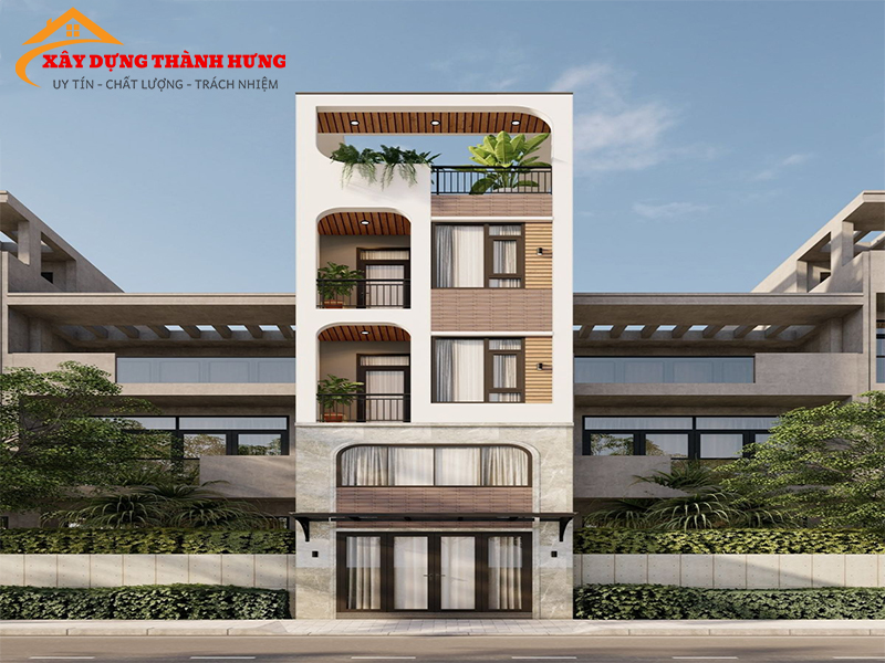 Thiết Kế Nhà Mặt Phố Thời Thượng Mẫu 13