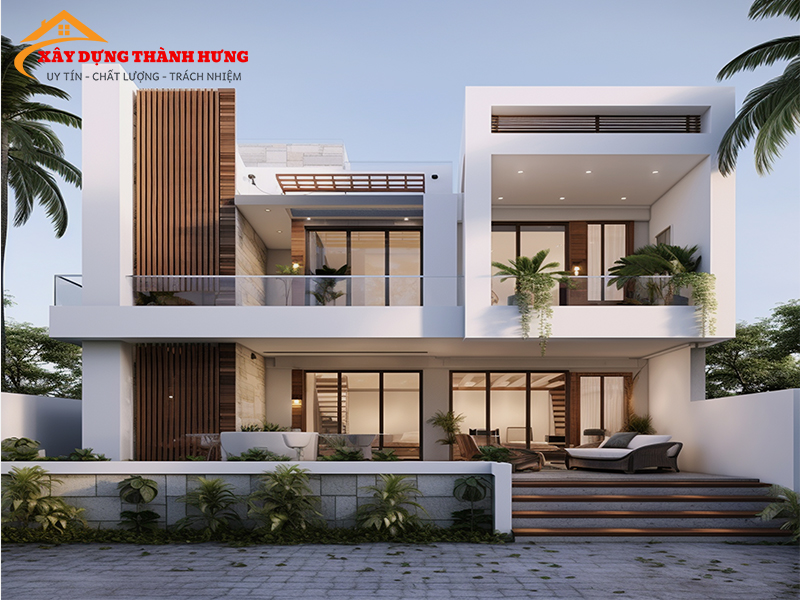 Thiết kế nhà tại Quảng Ngãi Thời Thượng Mẫu 02