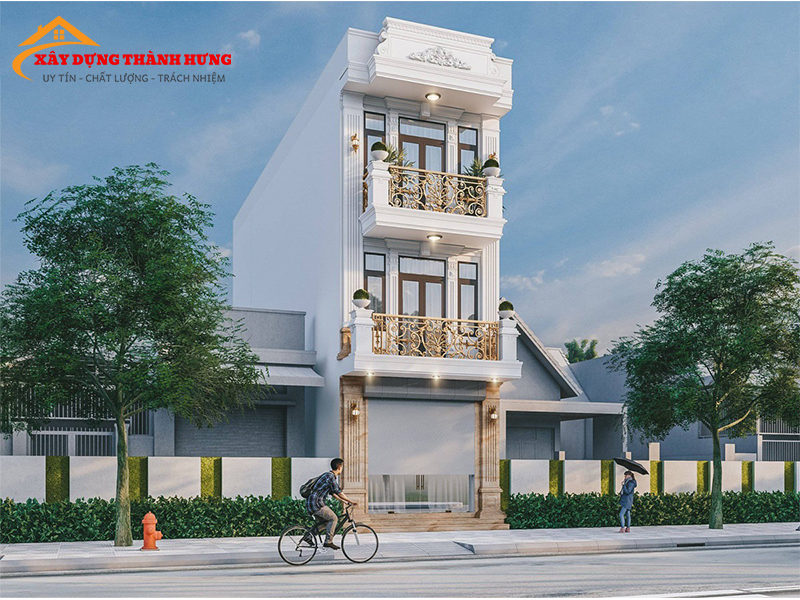 Thiết kế nhà tại Quảng Ngãi Thời Thượng Mẫu 06