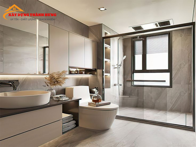 Thiết Kế Nhà Vệ Sinh Sang Trọng Mẫu 02