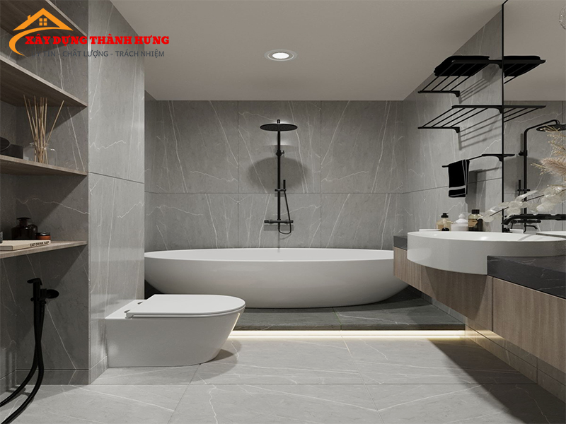 Thiết Kế Nhà Vệ Sinh Sang Trọng Mẫu 03