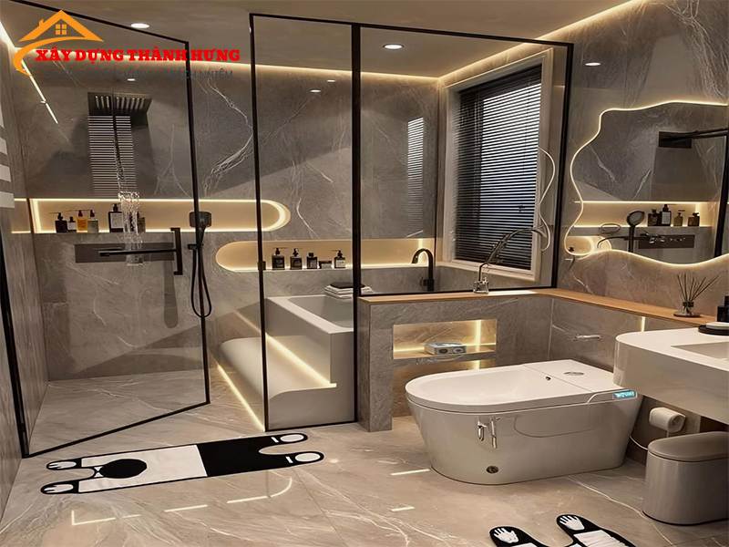 Thiết Kế Nhà Vệ Sinh Sang Trọng Mẫu 04