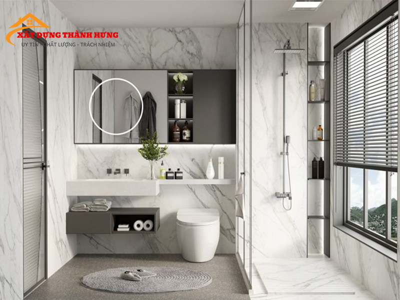 Thiết Kế Nhà Vệ Sinh Sang Trọng Mẫu 06
